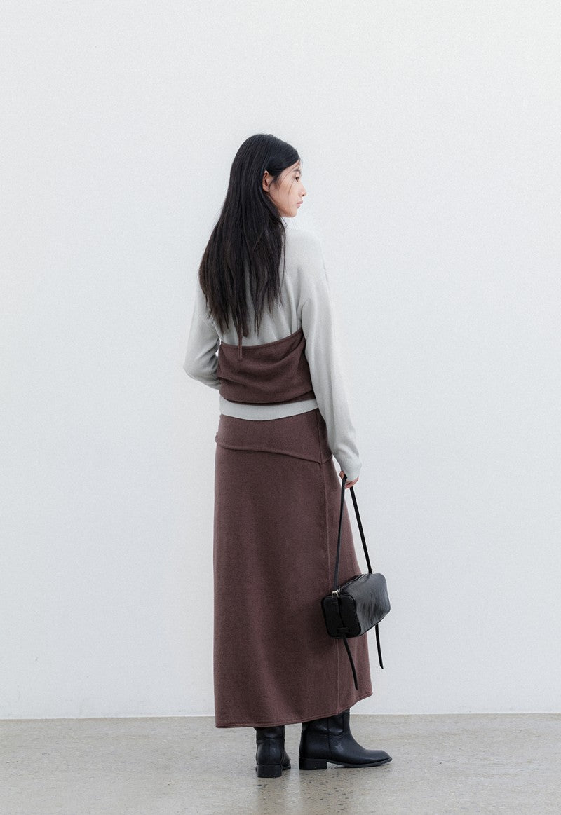 【WE ARE】韓國Atelier Nain休閒針織裙 NMP5NKSK5130M0