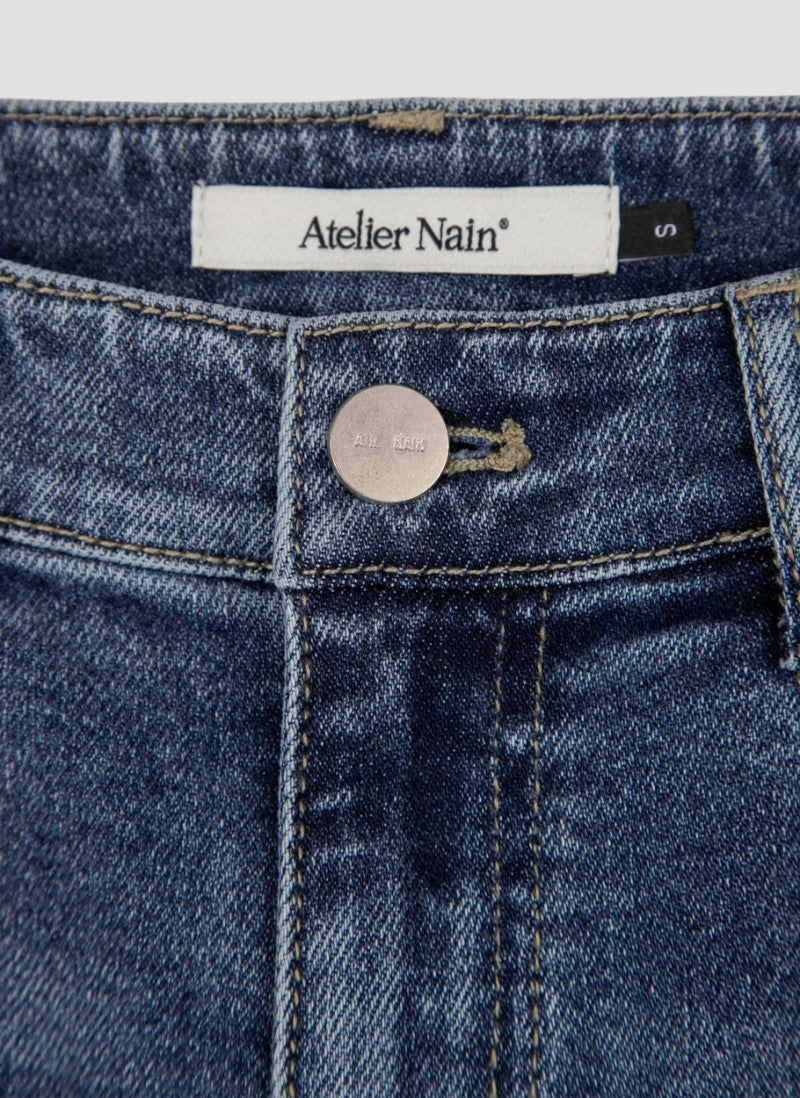 【WE ARE】韓國Atelier Nain休閒牛仔褲NMP5NDPT5804M0