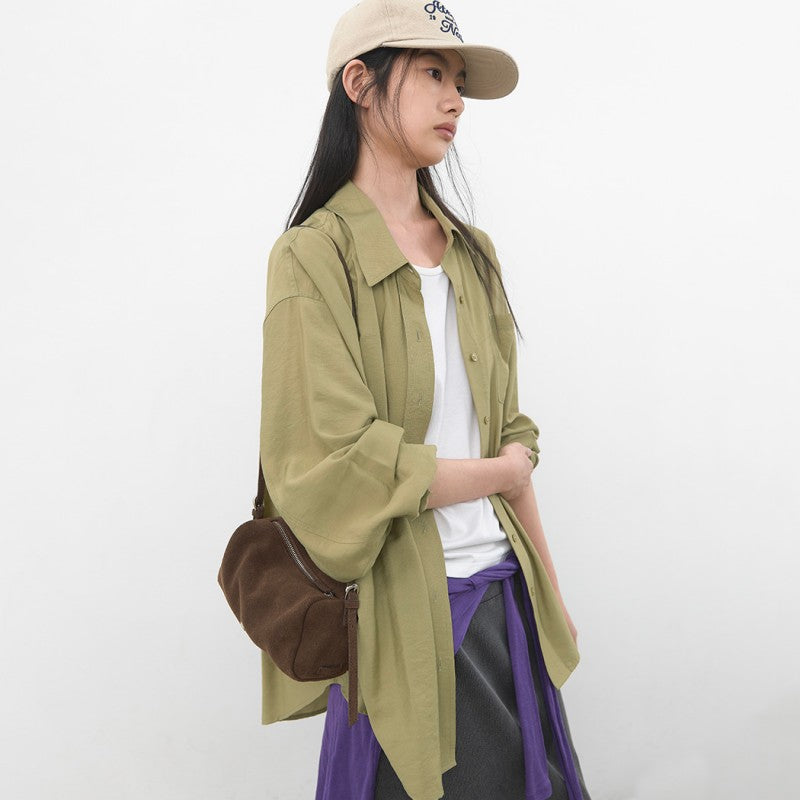 【WE ARE】韓國Atelier Nain休閒垂墜襯衫 NMP5NWBL4451M0