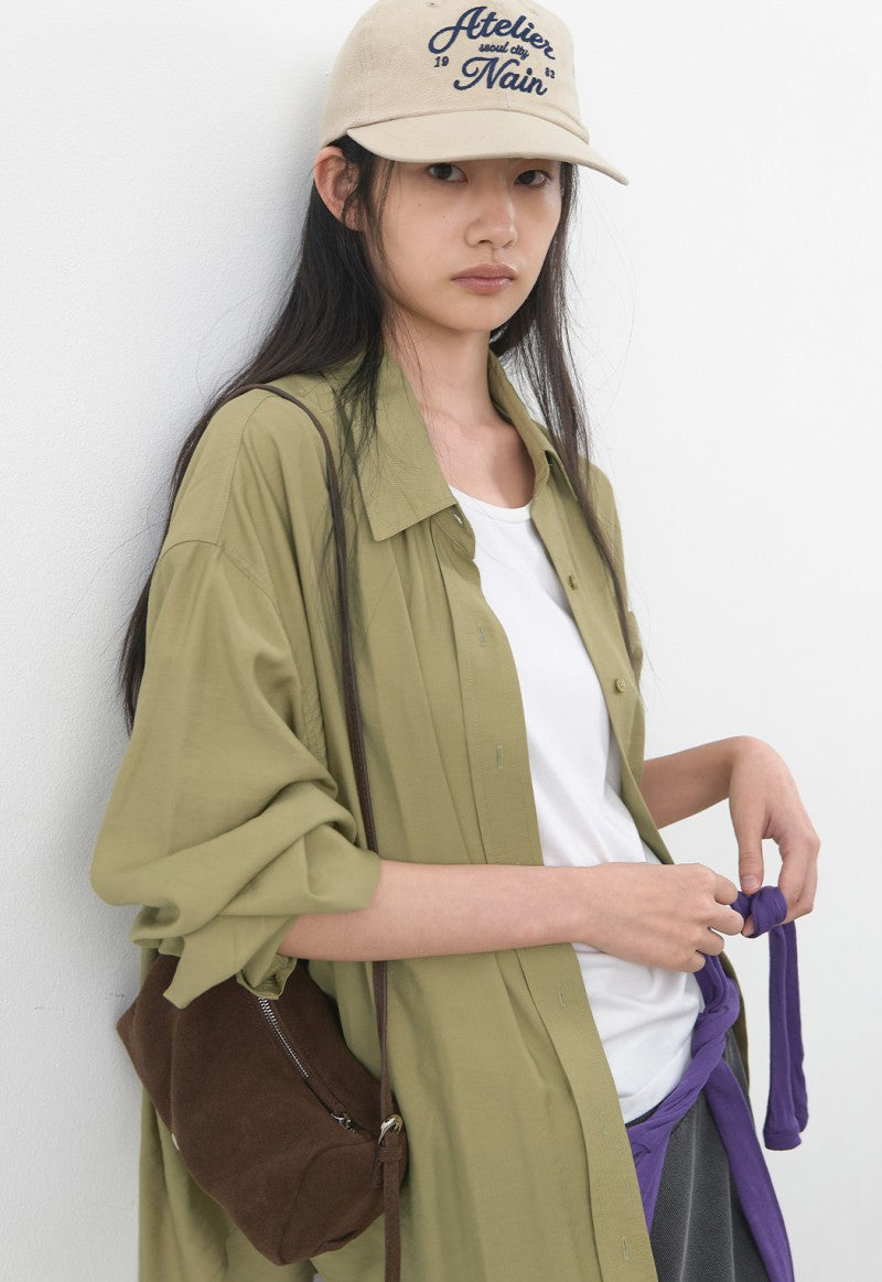 【WE ARE】韓國Atelier Nain休閒垂墜襯衫 NMP5NWBL4451M0