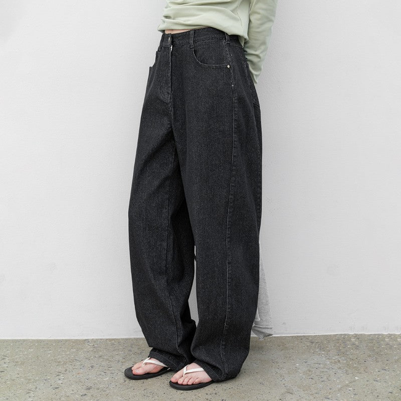 【WE ARE】韓國Atelier Nain建議165以上_直條紋休閒繭型褲 NMP5NDPT5822M0