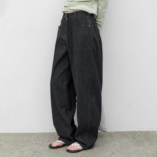 【WE ARE】韓國Atelier Nain建議165以上_直條紋休閒繭型褲 NMP5NDPT5822M0