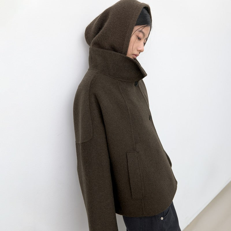 【WE ARE】韓國Atelier Nain66%羊毛立領大衣 NMP7NWCT1493M0