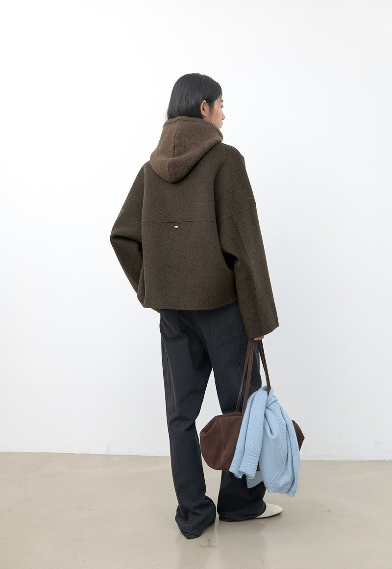 【WE ARE】韓國Atelier Nain66%羊毛立領大衣 NMP7NWCT1493M0