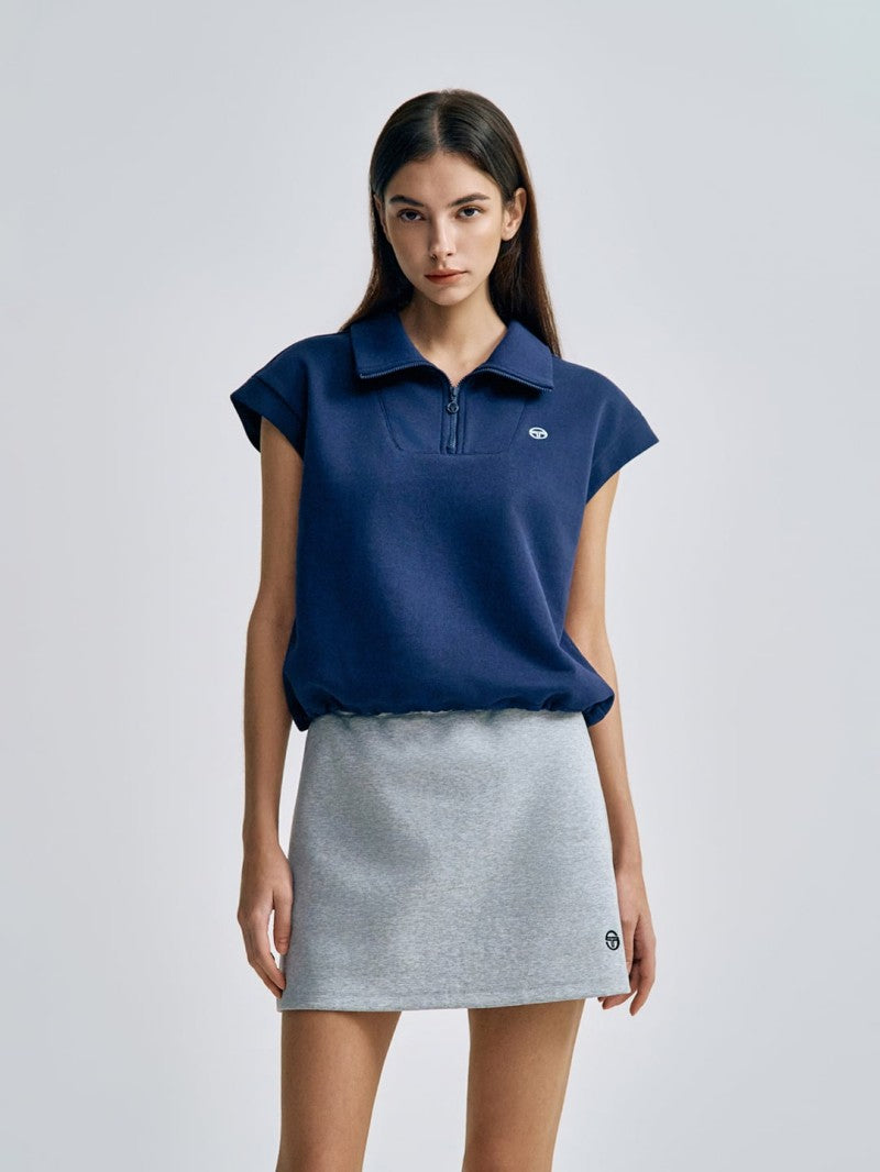 【WE ARE】韓國SERGIO TACCHINI 翻領半拉鍊無袖上衣 TWMT10361