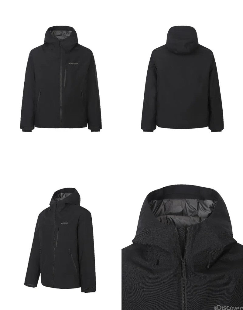 *Dis折扣款*男款【WE ARE】韓國Discover 黑標Goretex防風防水連帽鵝絨外套 DMDJCC056