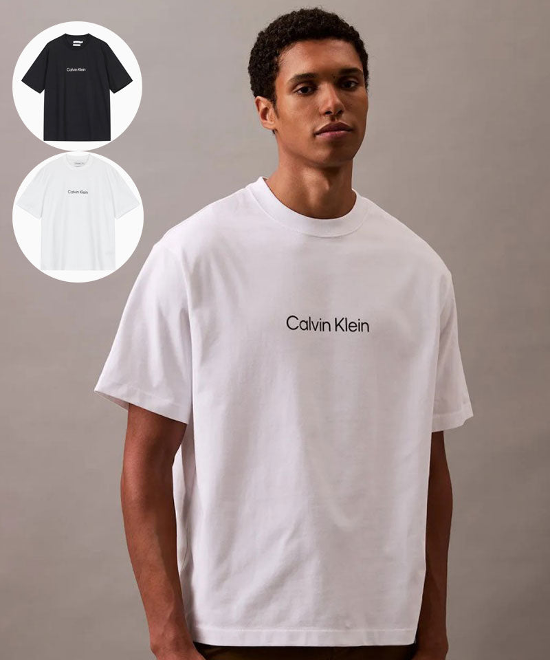 免稅版 劉以豪同款【WE ARE】韓國Calvin Klein 男款膠印短袖T恤 40HM228