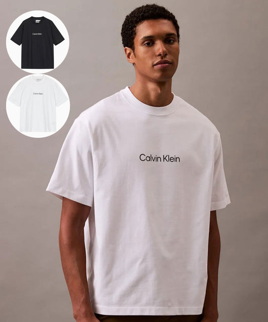 免稅版 劉以豪同款【WE ARE】韓國Calvin Klein 男款膠印短袖T恤 40HM228