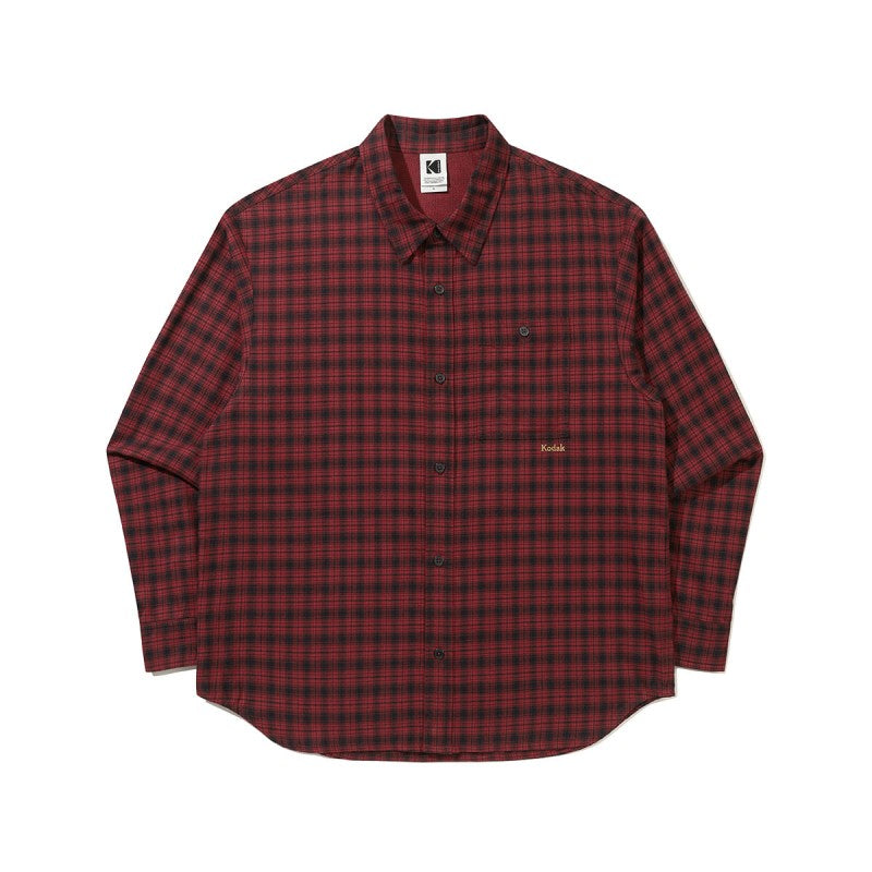 男款【WE ARE】韓國KODAK柯達格子襯衫外套K6323RWT93