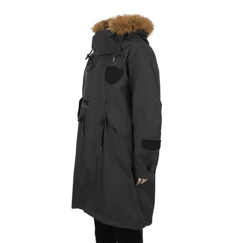 女款【WE ARE】韓國JEEP休閒連帽毛領長外套JQ4JPF101