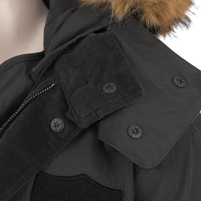 女款【WE ARE】韓國JEEP休閒連帽毛領長外套JQ4JPF101