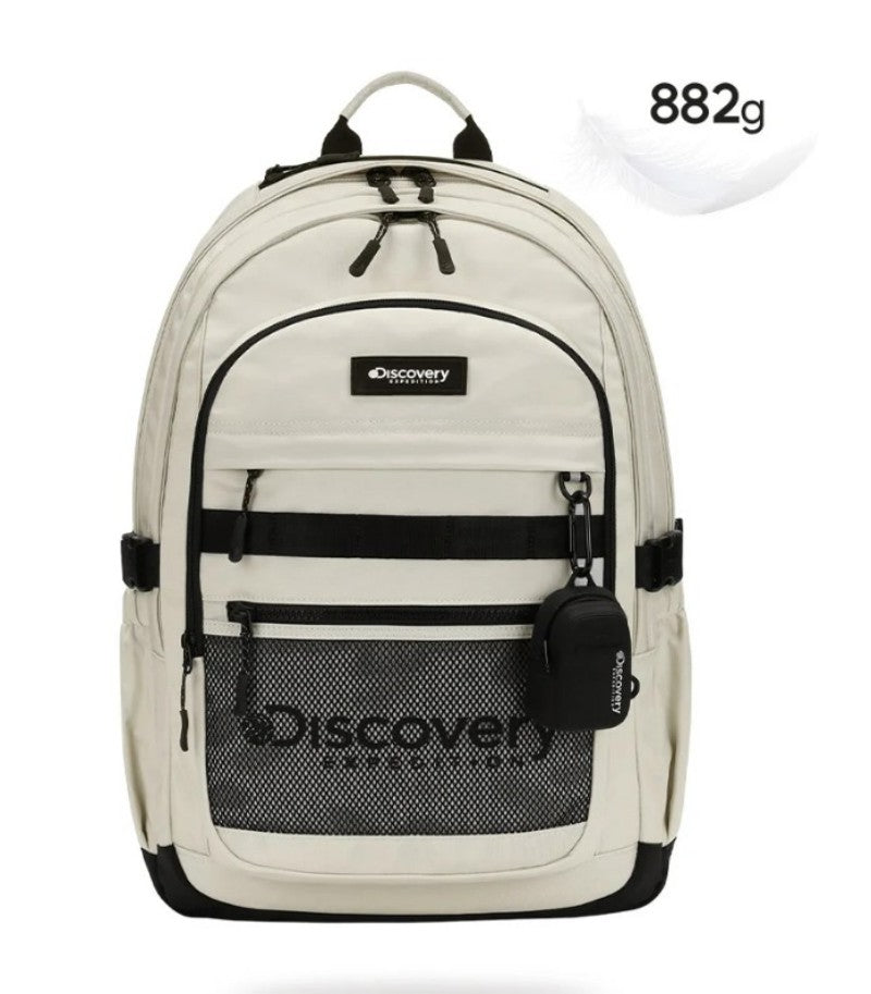【WE ARE】Korea purchasing Discovery mesh backpack with small charm bag DXBK0024N