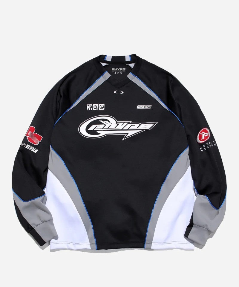 限時折扣【WE ARE】韓國PHYPS休閒V領大學T衛衣PD08LS0001