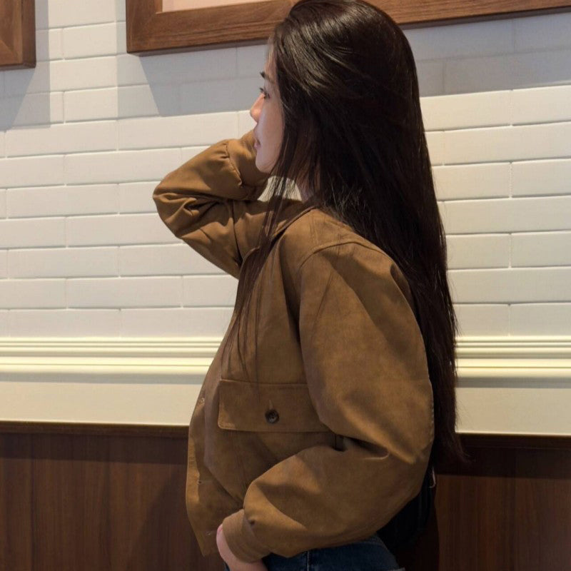 大茜選品【WE ARE】韓國Avandress 麂皮夾克