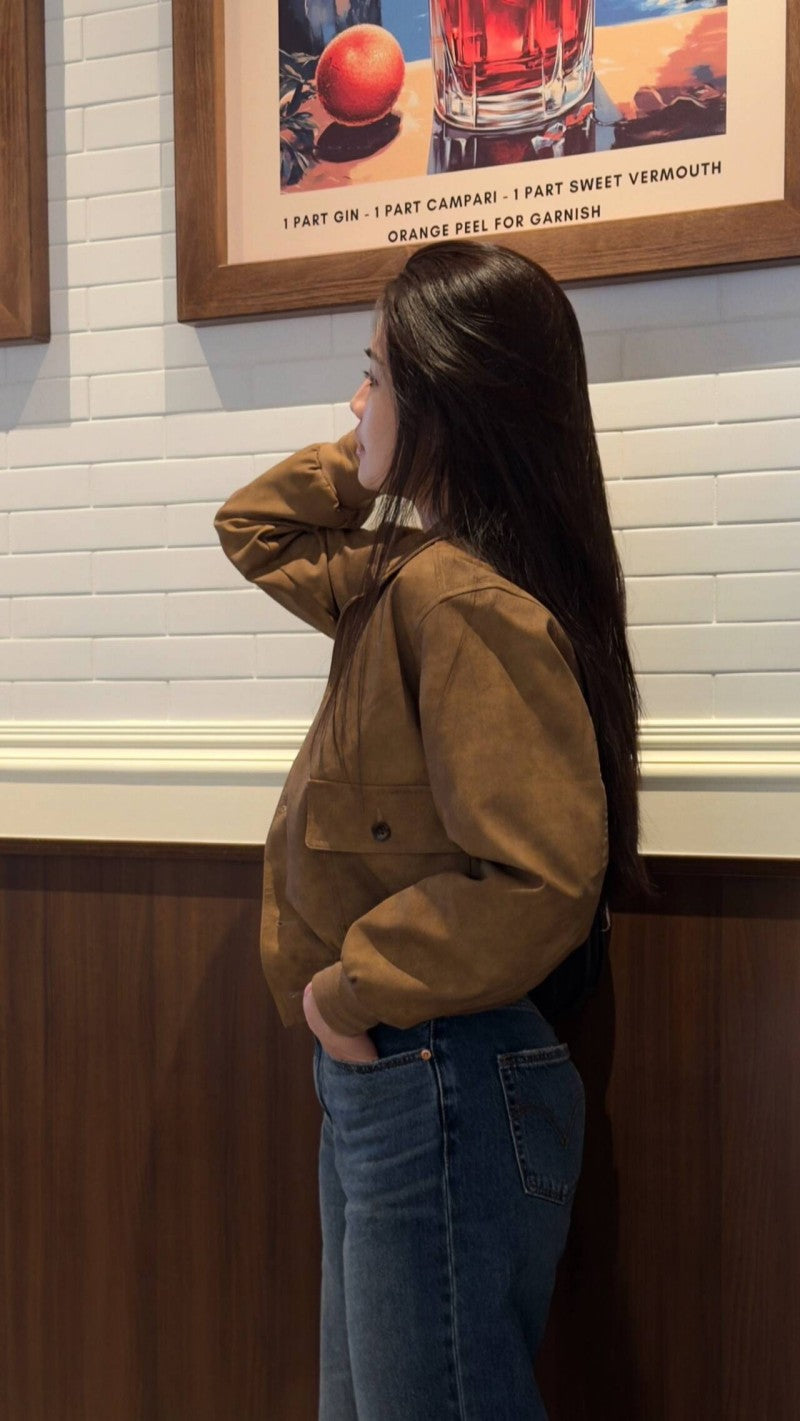 大茜選品【WE ARE】韓國Avandress 麂皮夾克