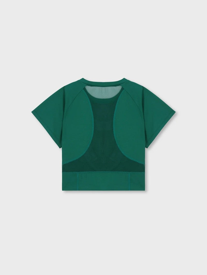 【WE ARE】韓國SERGIO TACCHINI 女款自帶胸墊馬甲線短T TWRS15453