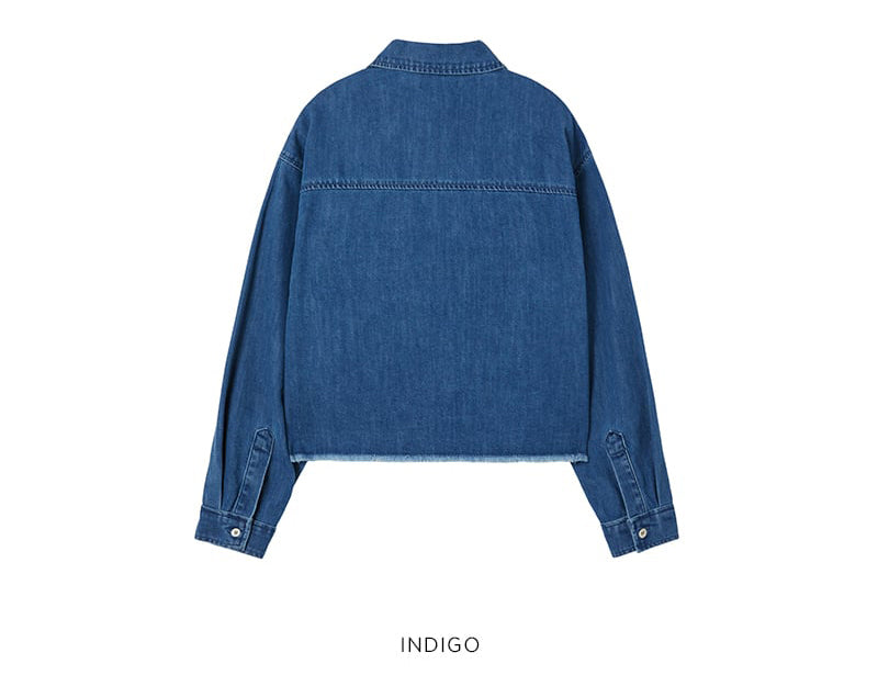 【WE ARE】韓國LAP短版牛仔外套 AS1DB260