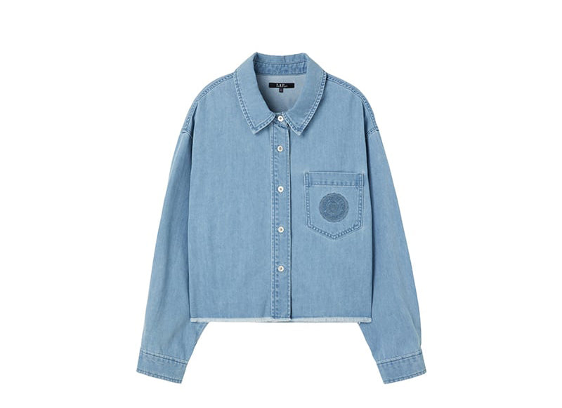 【WE ARE】韓國LAP短版牛仔外套 AS1DB260