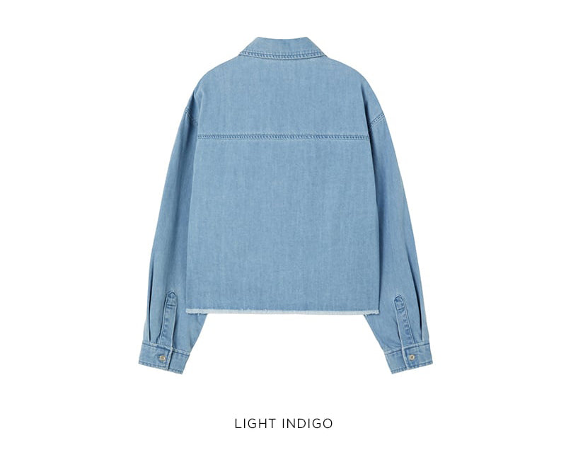 【WE ARE】韓國LAP短版牛仔外套 AS1DB260