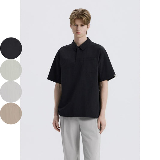 男女同款【WE ARE】韓國國家地理休閒POLO衫上衣N262UPL142