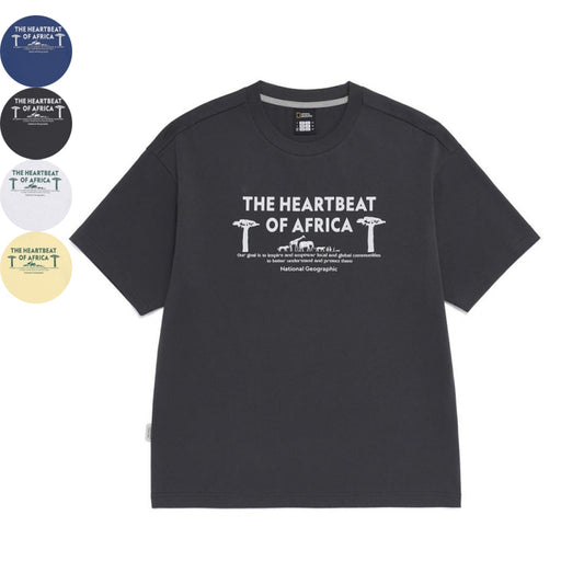 男女同款【WE ARE】韓國國家地理休閒短袖T恤N262UTS080