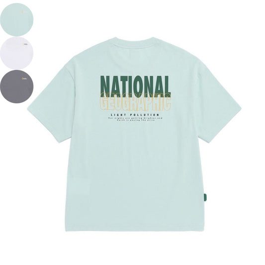 男女同款【WE ARE】韓國國家地理休閒T恤N262UTS070