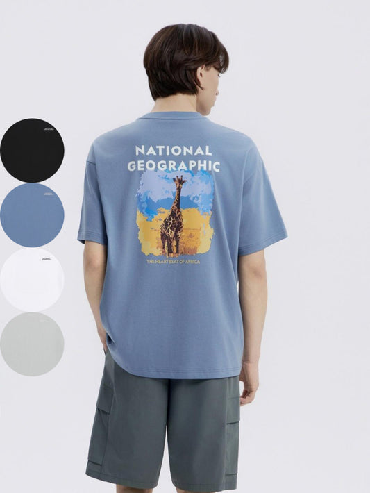 男女同款【WE ARE】韓國國家地理休閒T恤N262UTS062