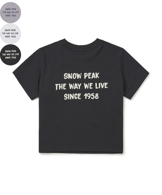 女款【WE ARE】韓國snow peak雪峰 基礎款短版短T S26MWFTS27