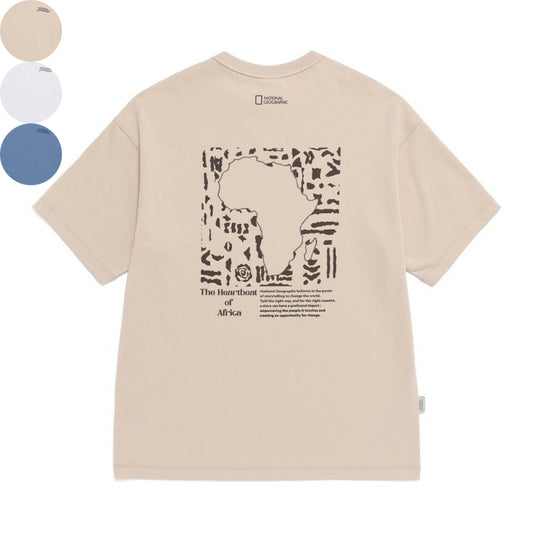 男女同款【WE ARE】韓國國家地理休閒短袖T恤N262UTS082