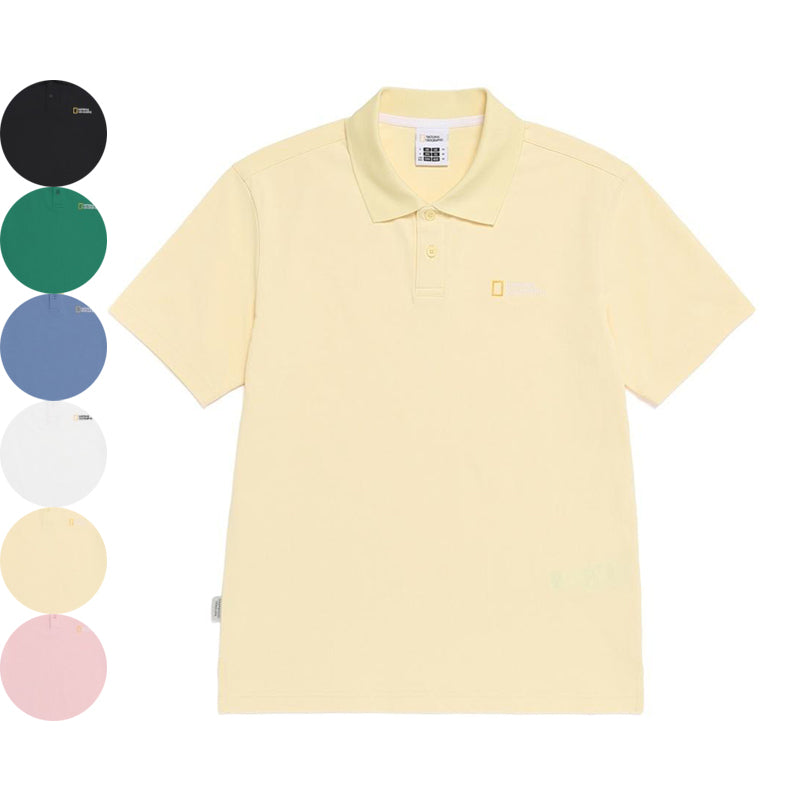 男女同款【WE ARE】韓國國家地理休閒POLO衫上衣N262UPL020