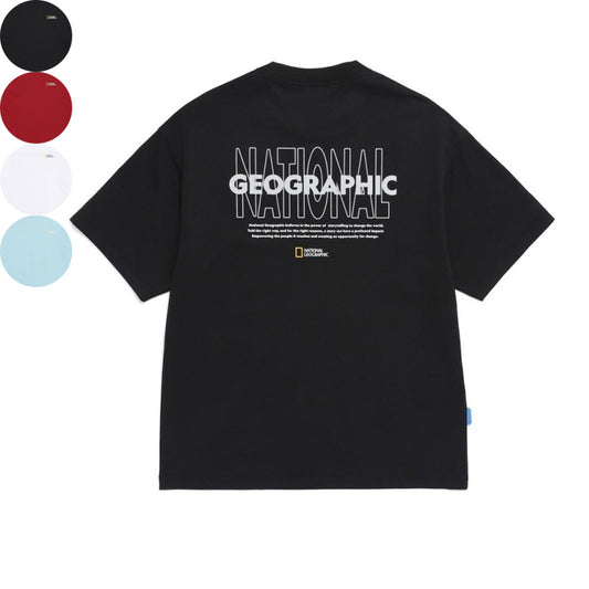 男女同款【WE ARE】韓國國家地理休閒短袖T恤N262UTS092