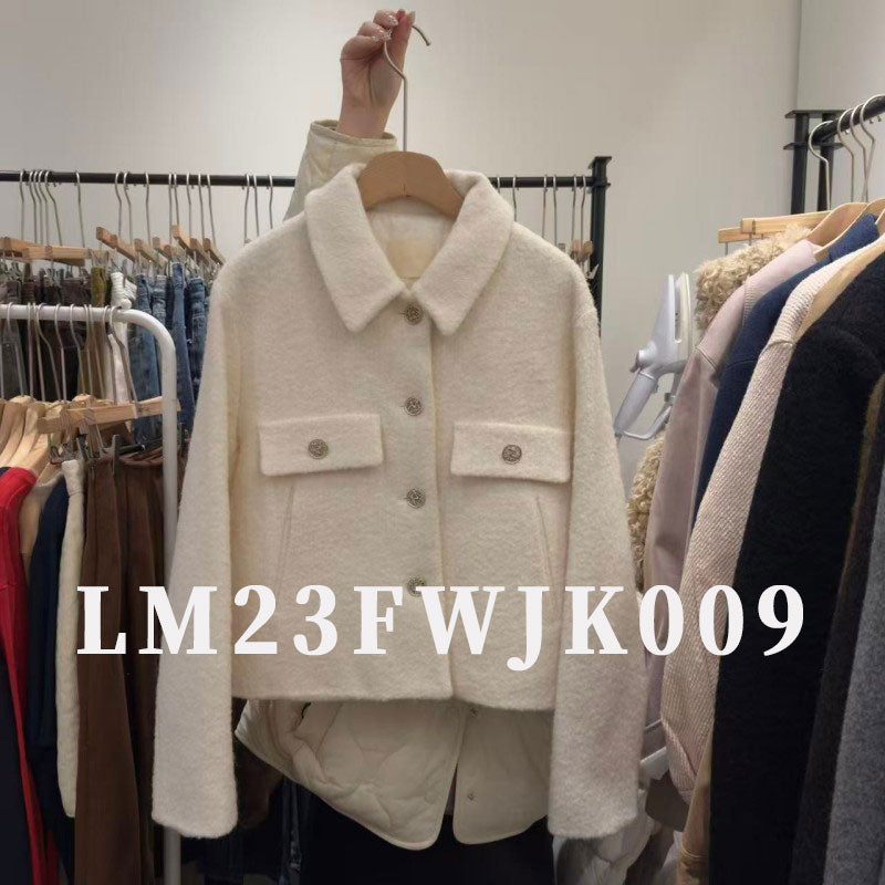 大茜選品【WE ARE】韓國東大門TD 小香風微鋪棉外套LM23FWJK009