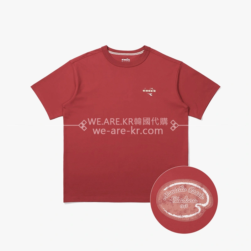 【WE ARE】韓國正品Diadora專櫃代購LOGO短袖T恤上衣D4121TRS33