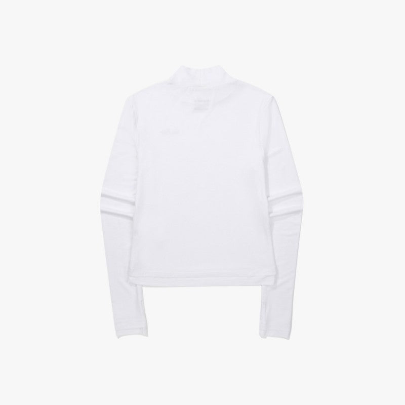 女款【WE ARE】韓國Diadora 拼色小高領長袖打底上衣 D5422TRL75