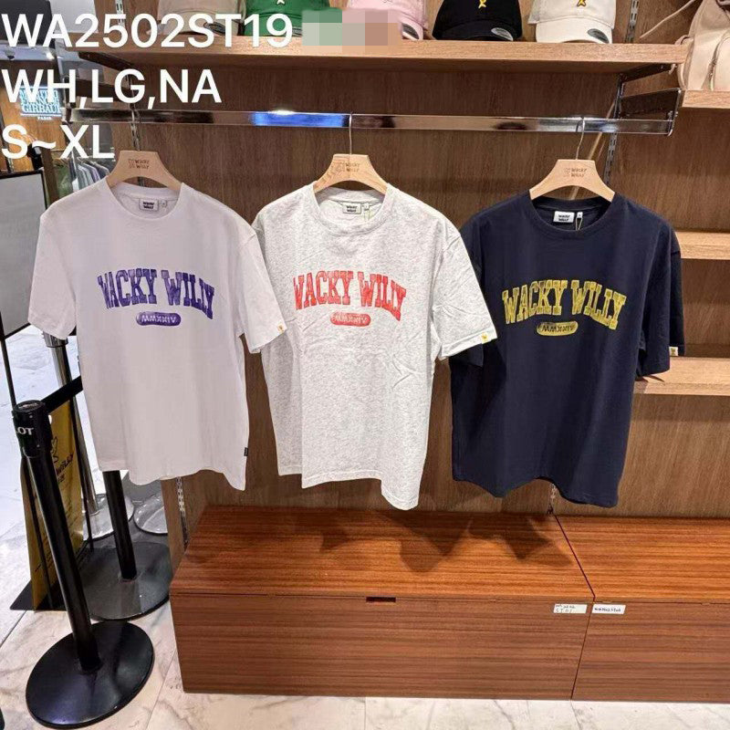 【WE ARE】韓國wacky Willy 刷舊LOGO短袖T恤WA2502ST19
