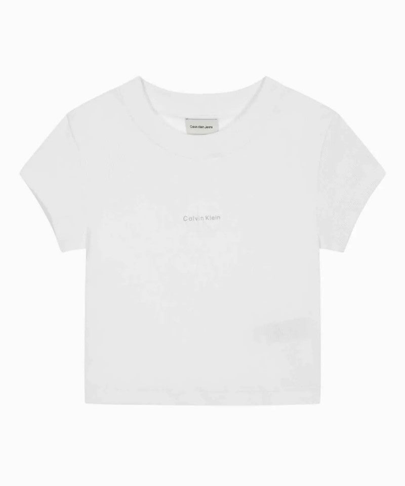 免稅版【WE ARE】韓國Calvin Klein 休閒螺紋短袖上衣 47AB802
