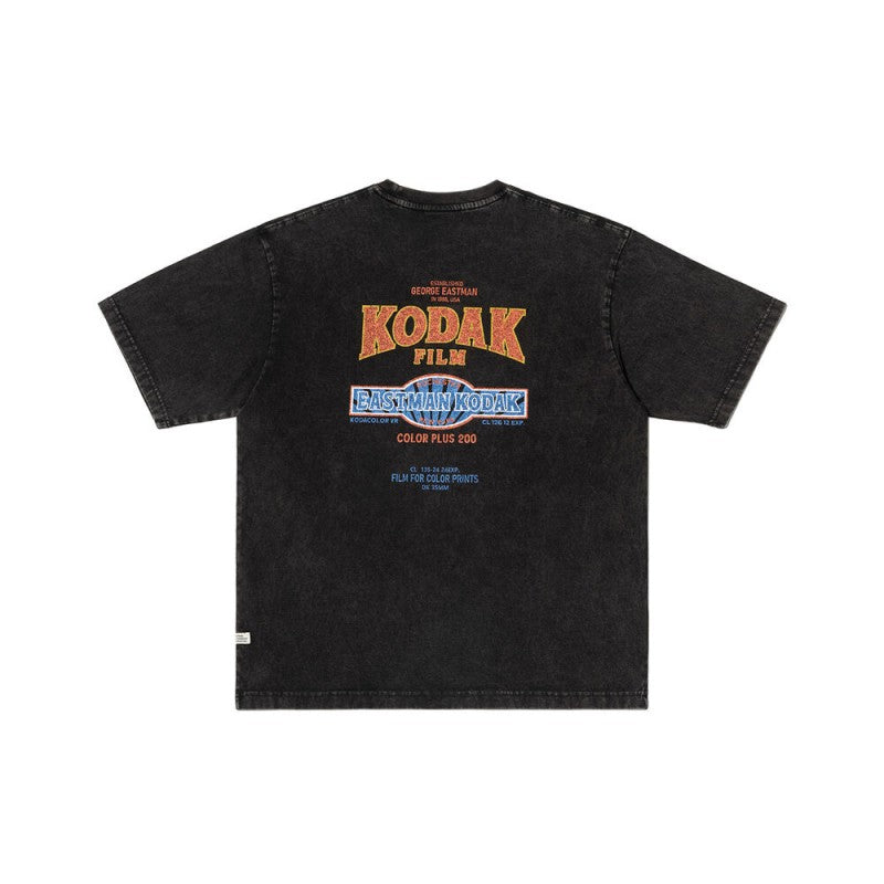 中性款【WE ARE】韓國KODAK柯達刷舊短袖T恤K6223LRS11