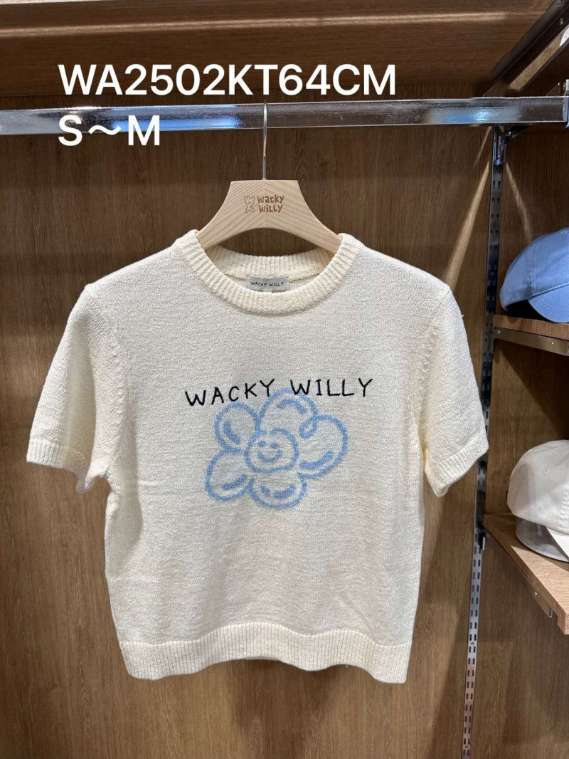 【WE ARE】韓國wacky Willy針織短袖T恤WA2502KT64