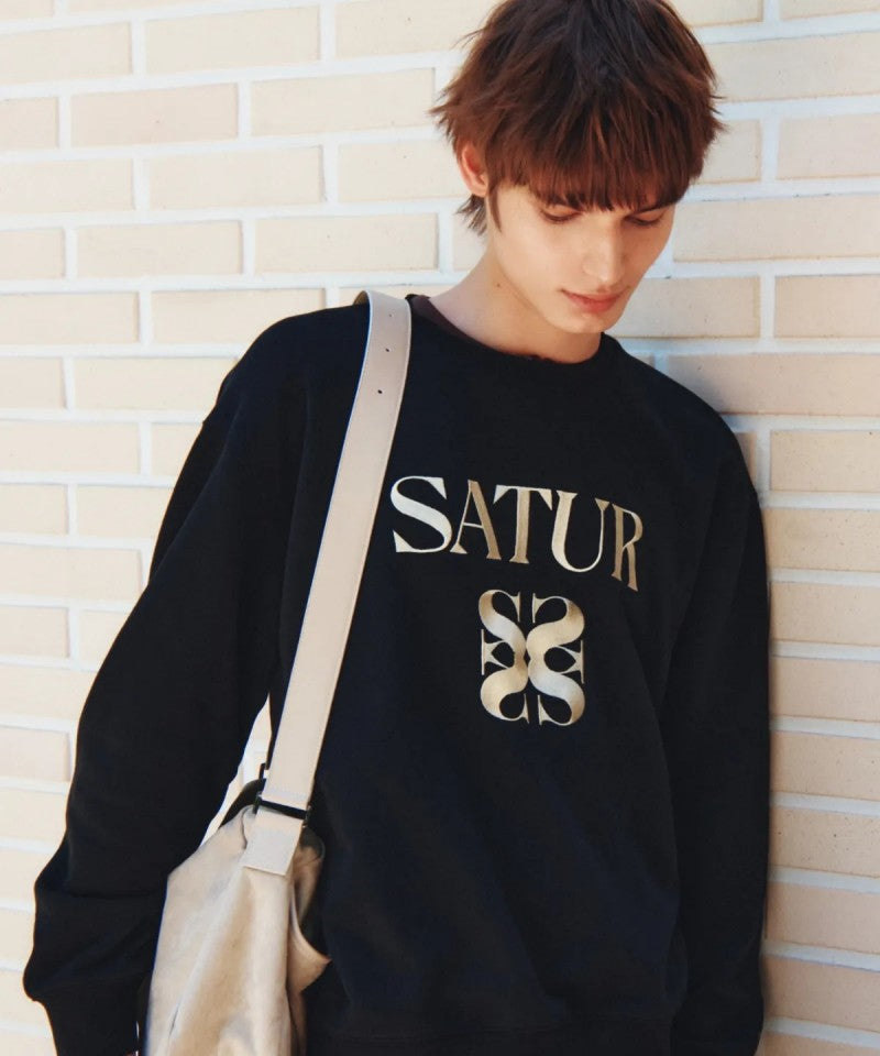 【WE ARE】韓國Satur圓領大學T衛衣SA253UTM05