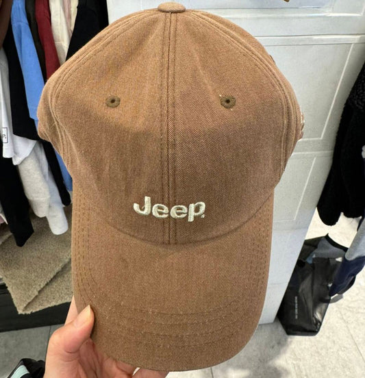 【WE ARE】韓國JEEP刺繡logo棒球帽JQ0GCU096