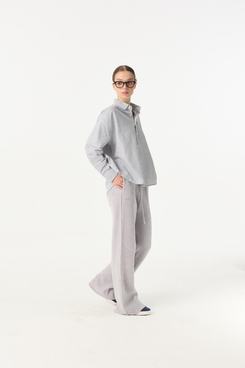 黑五限時折扣【WE ARE】韓國DONTBELATE條紋長袖襯衫20251101-12