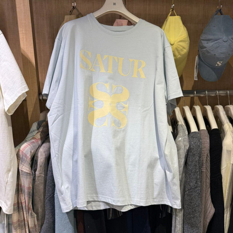 Satur折扣款【WE ARE】韓國SATUR短袖T恤SA252WTS14/SA252MTS14