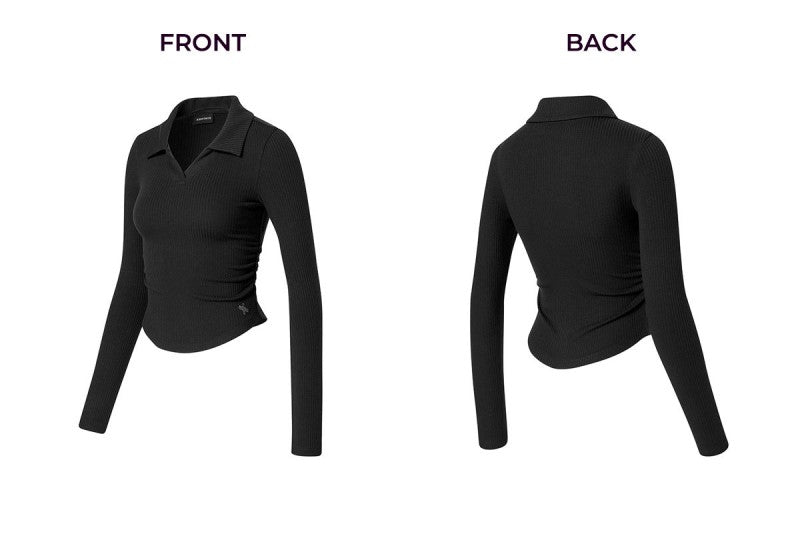 大茜選品【WE ARE】韓國Xexymix翻領長袖針織衫XFK3QL1101