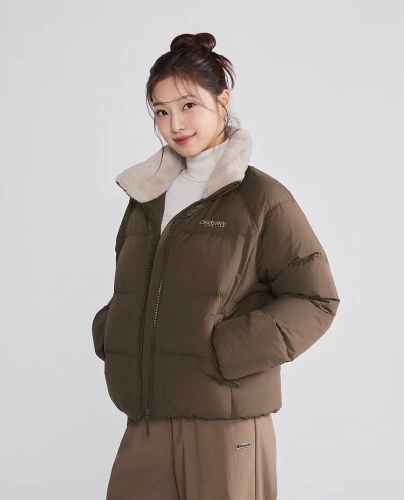 女款【WE ARE】韓國Discovery休閒鵝絨羽絨服DWDJC3056