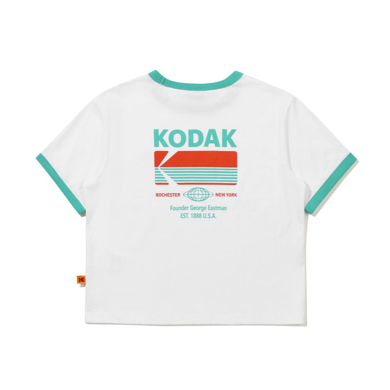 女款【WE ARE】韓國KODAK柯達 撞色滾邊短袖T恤  K6222LRS54