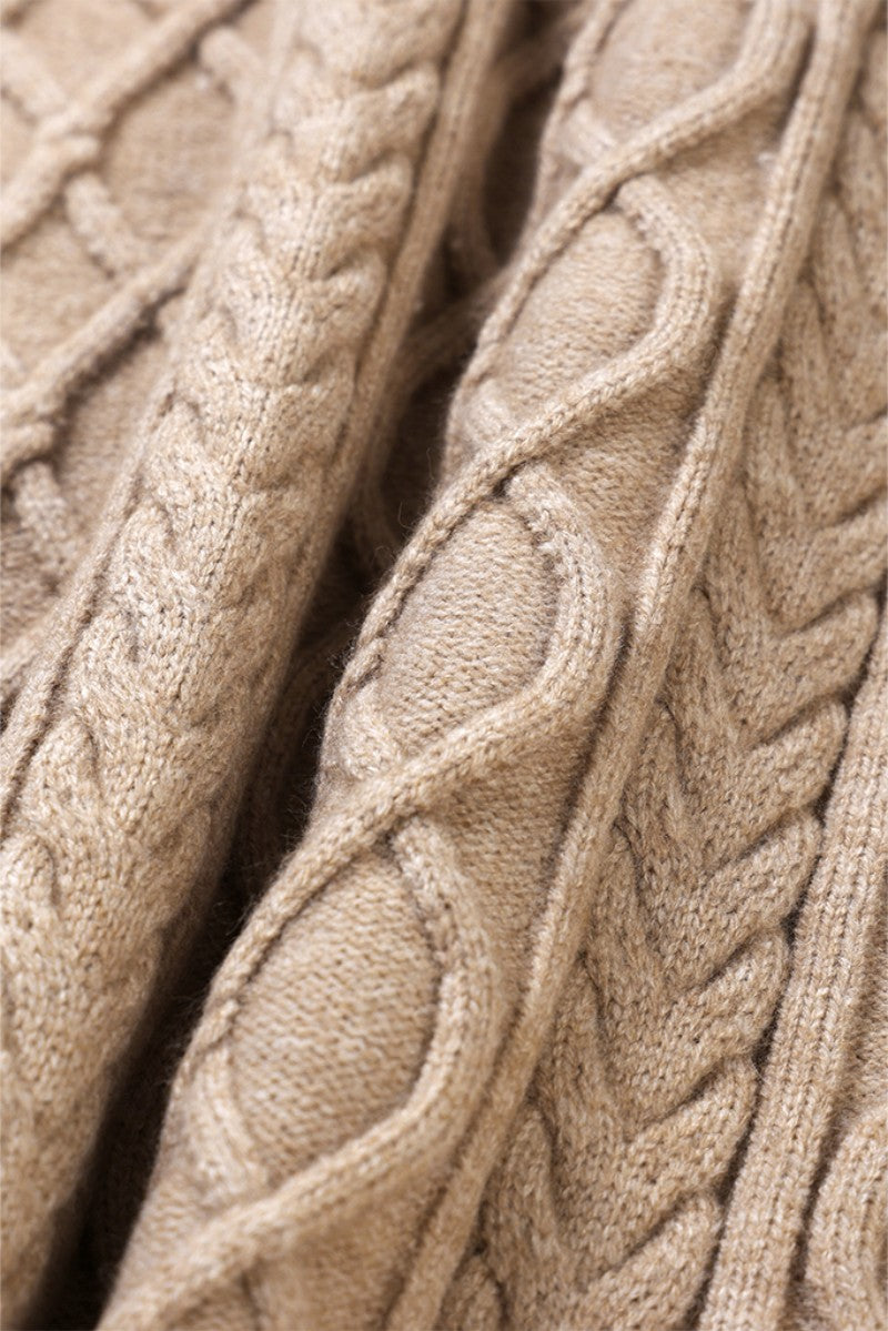 【WE ARE】韓國DONTBELATE 麻花針織圓領毛衣