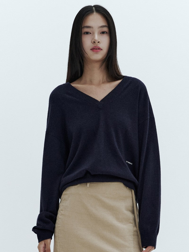【WE ARE】韓國CITYBREEZE 90%羊毛V領針織 CTH3KT13