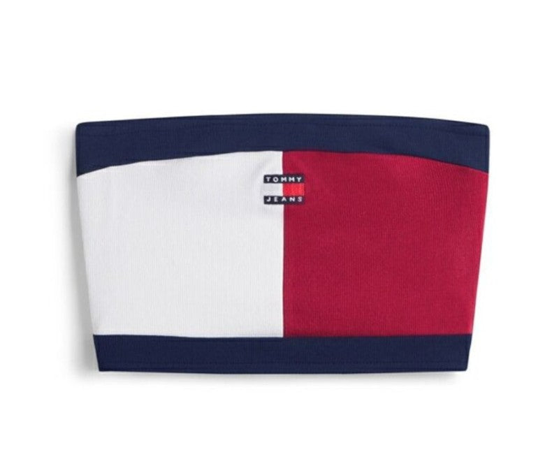 建議小胸【WE ARE】韓國TOMMY JEANS 針織平口（胸圍85以下） T32G0TTO47TWT1