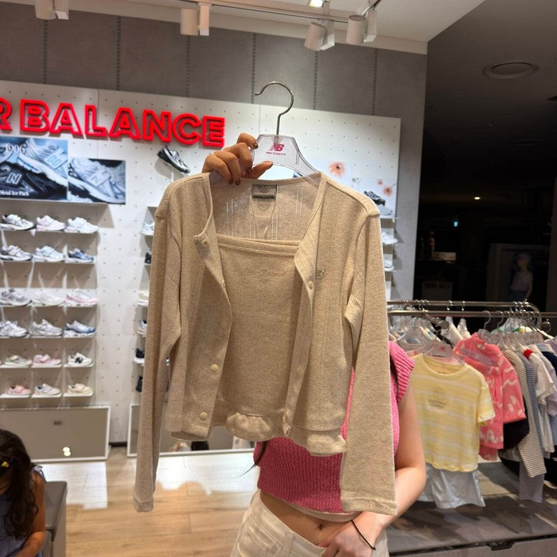 【WE ARE】韓國new balance kids 小花背心＋小罩衫兩件組 NK9BG3801G
