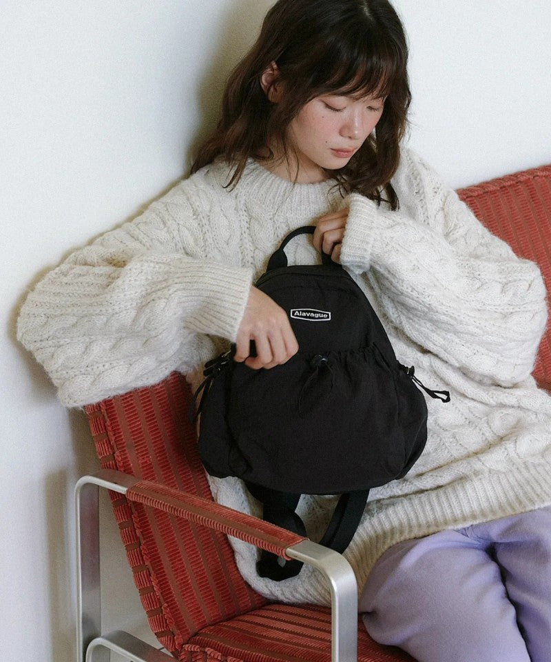 【WE ARE】韓國ALAVAGUE休閒雙肩背包듀공백 S